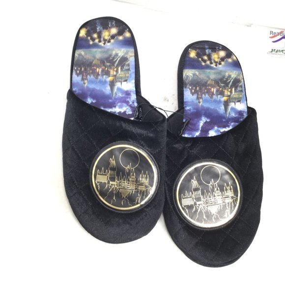 Harry Potter Slippers Black Size Large/XL Women 10-13 Men 9-12 - Picture 3 of 10